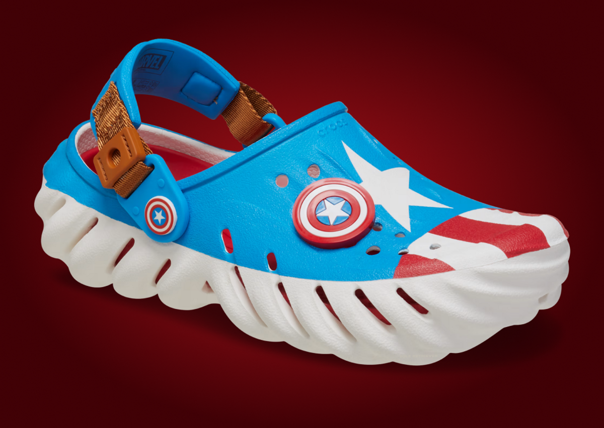 Marvel x Crocs Echo Clog Captain America Steve Rogers Angle