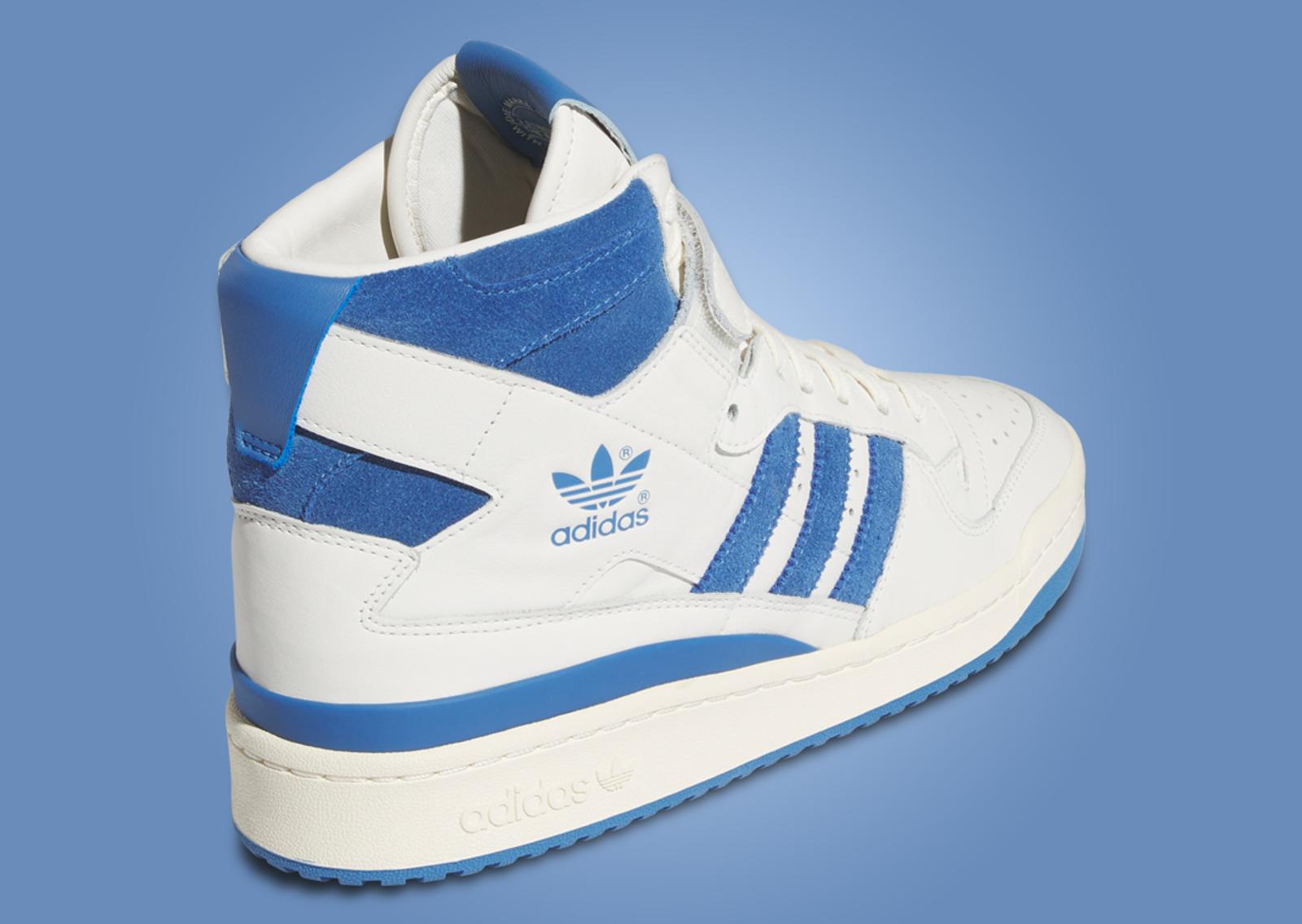 adidas Forum 84 High Cloud White Trace Royal Heel Angle