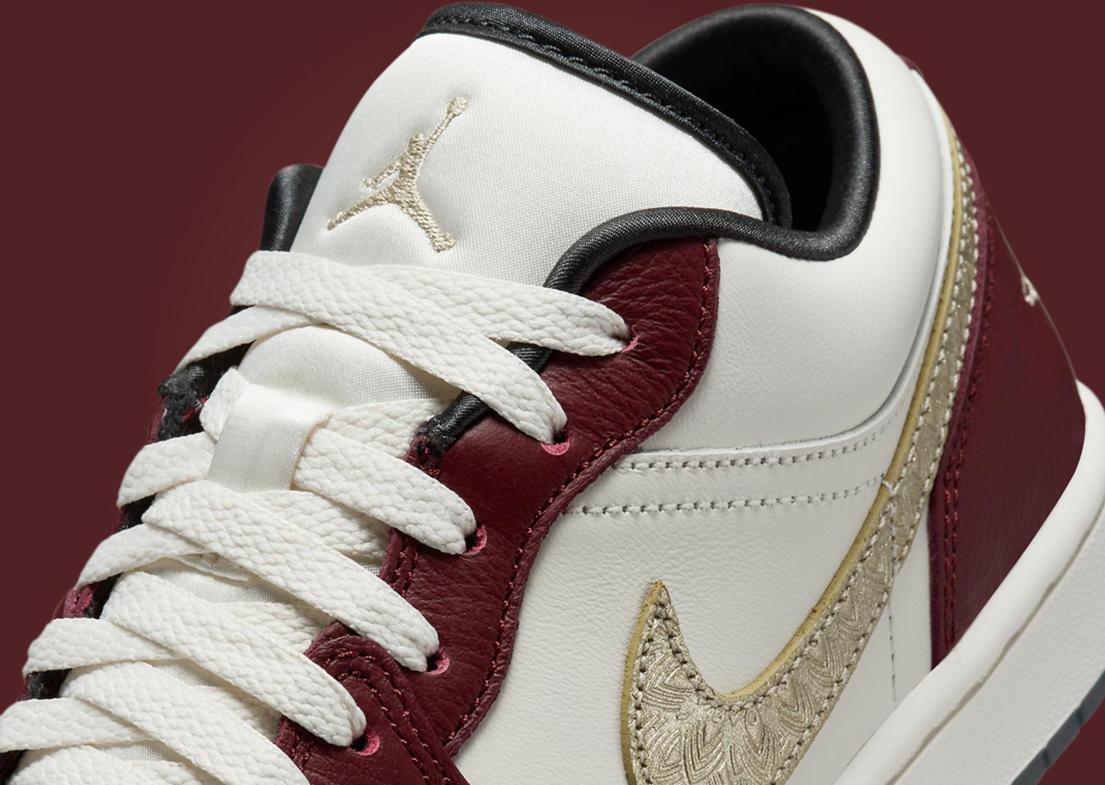 Air Jordan 1 Low SE Chinese New Year Tongue Detail