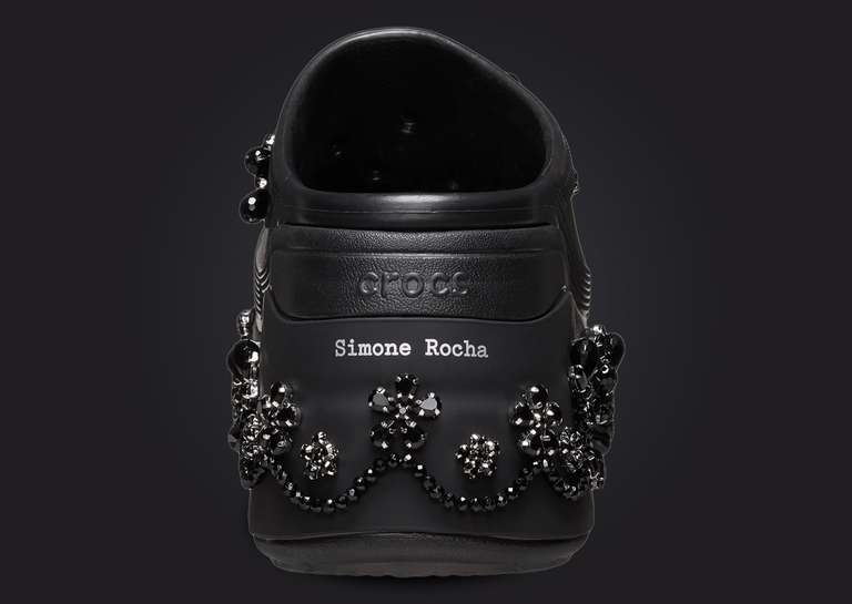 Simone Rocha x Crocs Siren Black Heel