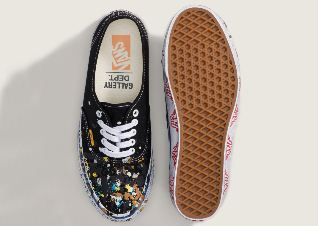Gallery Dept. adds a Paint-Splattered Black Authentic to Vans Art