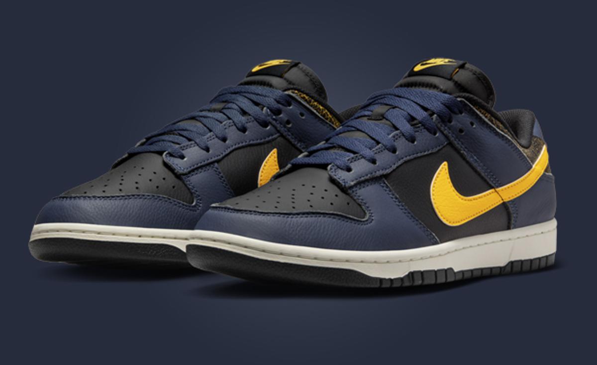 The Nike Dunk Low Black Michigan Releases February 2024