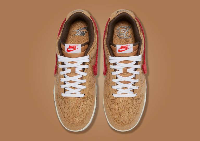 CLOT x Nike Dunk Low SP Flax Lateral Top