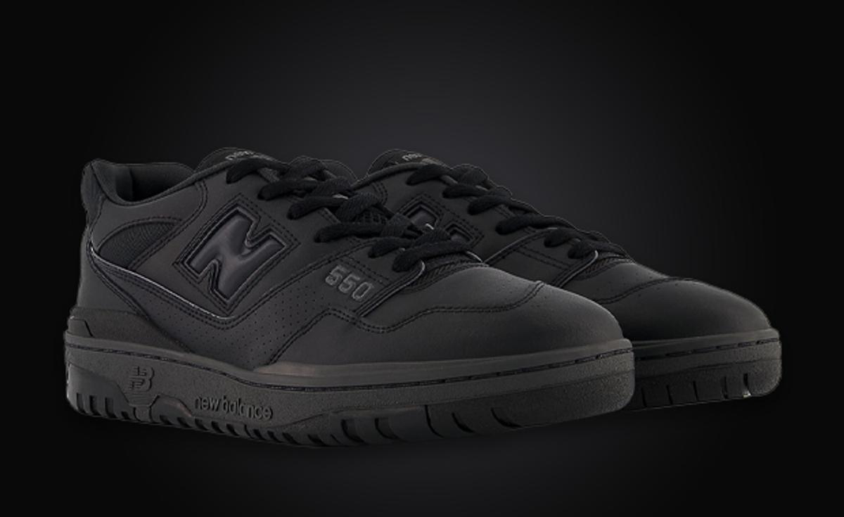 A Triple Black New Balance 550 Is On The Way