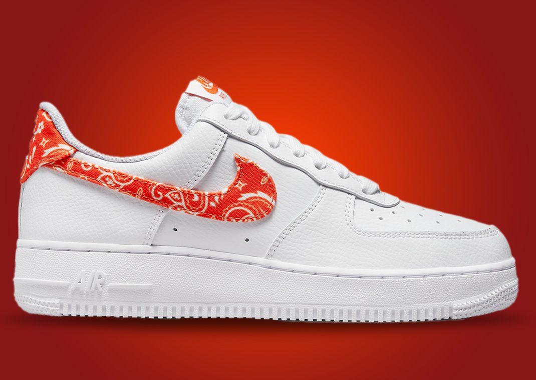 Orange Paisley Comes To The Nike Air Force 1