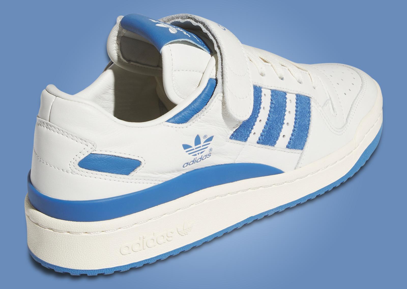 adidas Forum 84 Low Cloud White Trace Royal Heel Angle