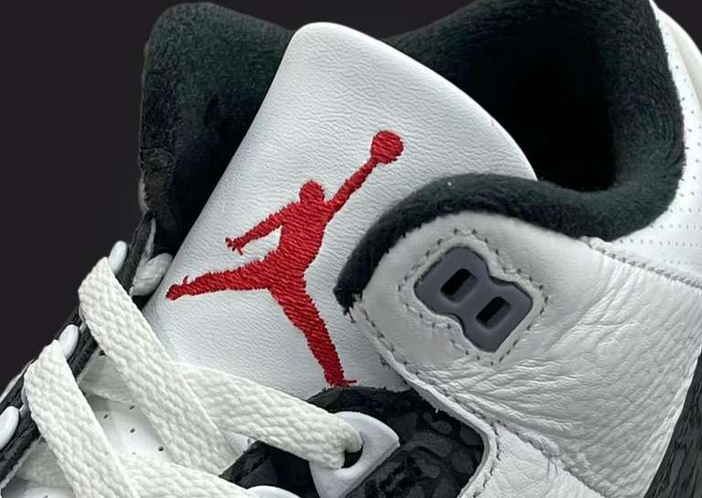 Air Jordan 3 Retro Cement Grey Tongue