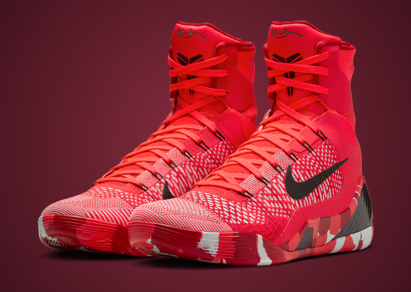 Nike Kobe 9 Elite High Protro Christmas Angle