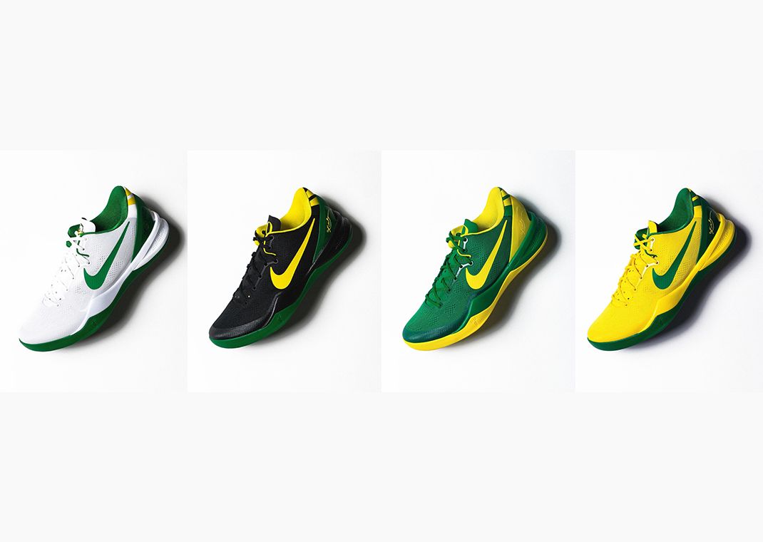 The Oregon Ducks Showcase Multiple Nike Kobe 8 Protro PEs