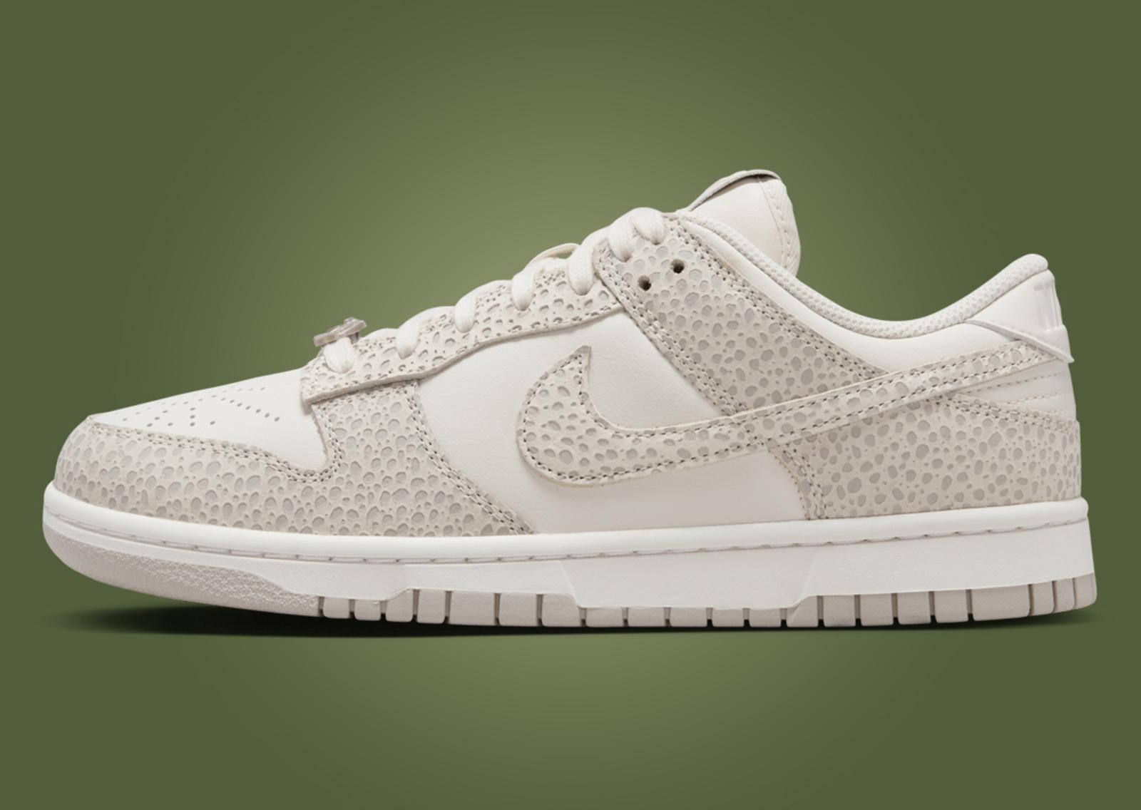 Nike Dunk Low Safari Print Phantom (W) Lateral