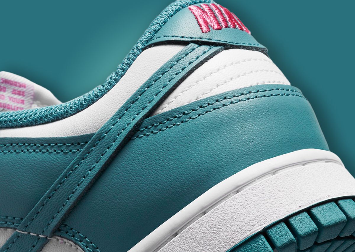Pops Of Pinksicle Punctuate The Nike Dunk Low Noise Aqua