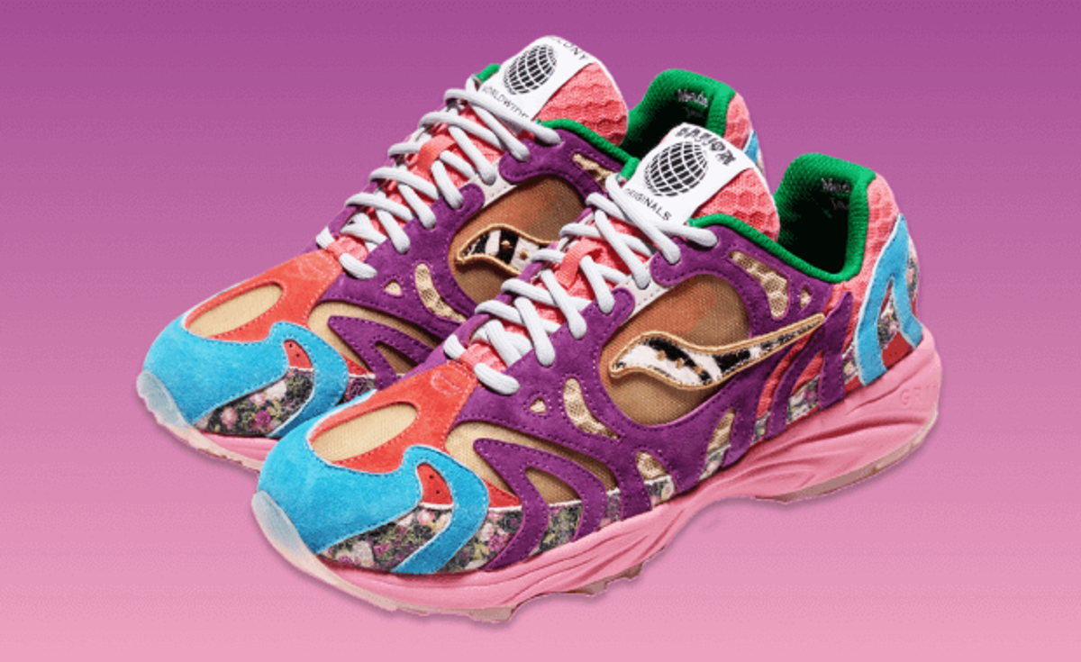 Jae Tips's Saucony Grid Azura 2000 Is Flush With Color and Prints