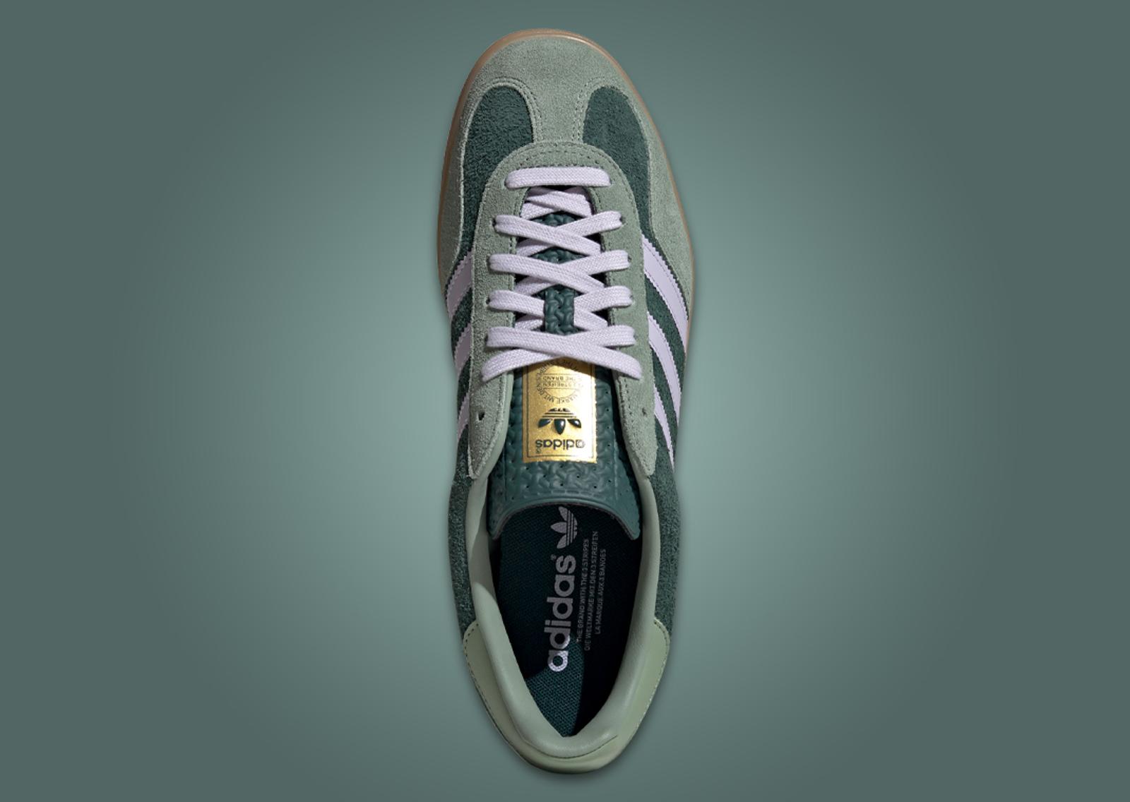 adidas Gazelle Mineral Green Silver Dawn Top