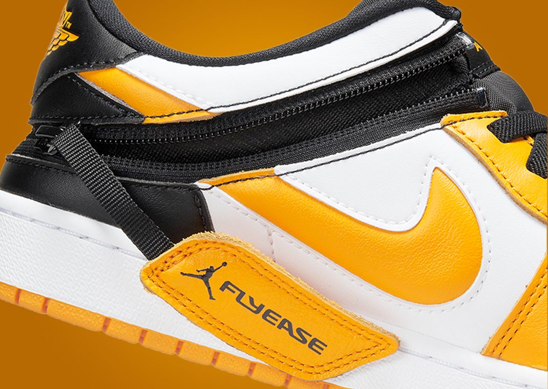 The Air Jordan 1 Low Flyease Goes Bright In Taxi