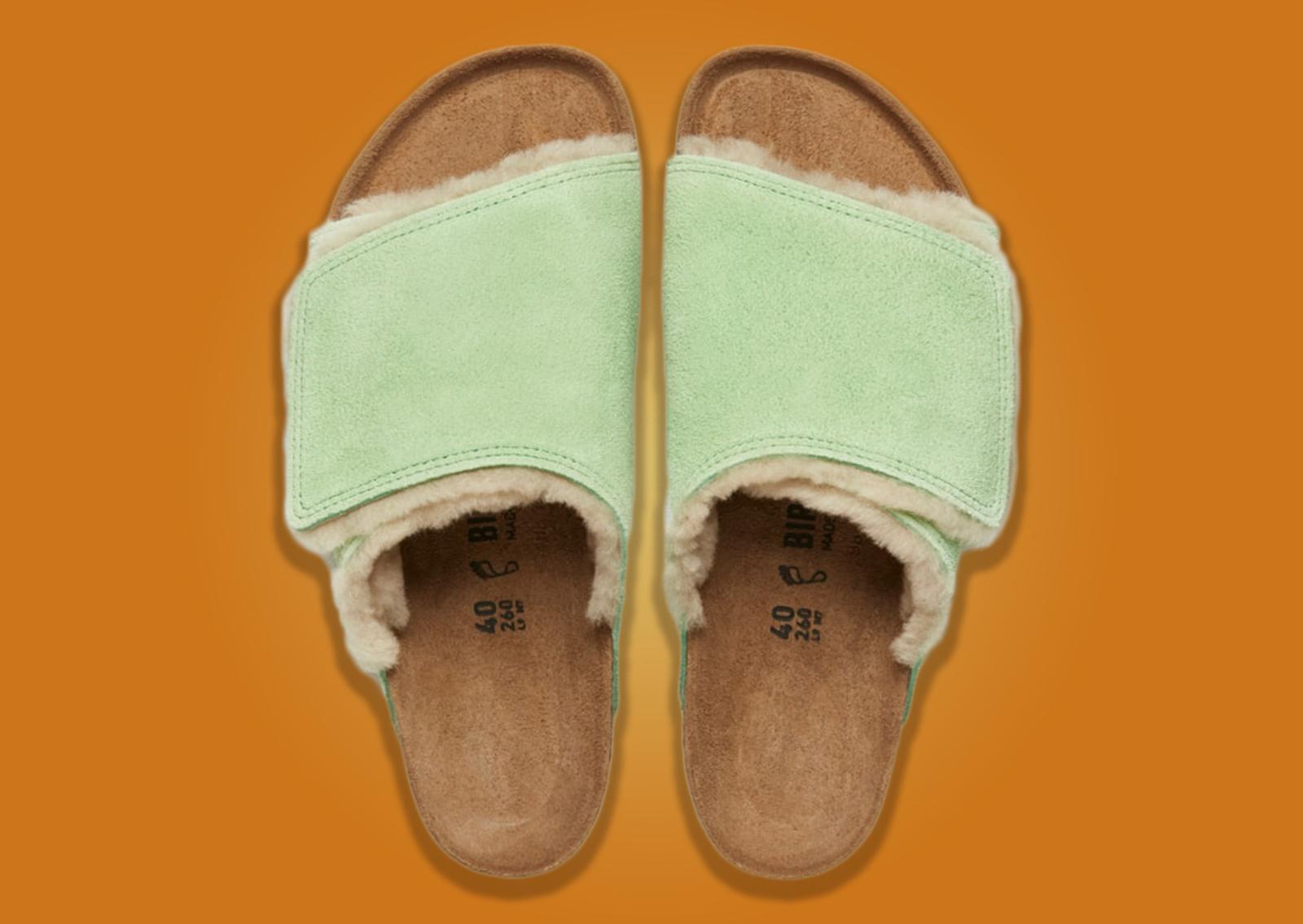 Stussy x Birkenstock Cozy Solana Sandal Washed Green Top