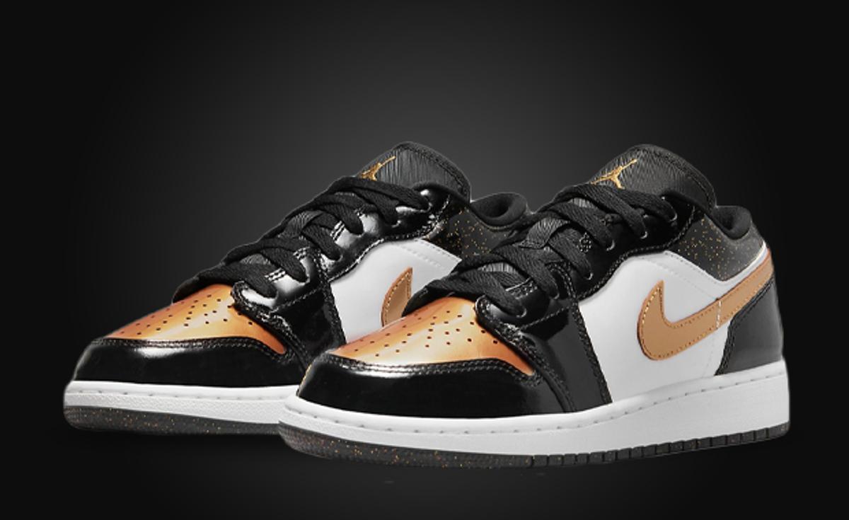Gold Toe Arrives On This Kids Exclusive Air Jordan 1 Low