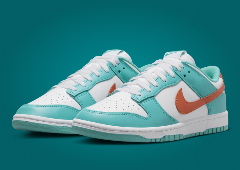 Nike Dunk Low Miami Dolphins Angle