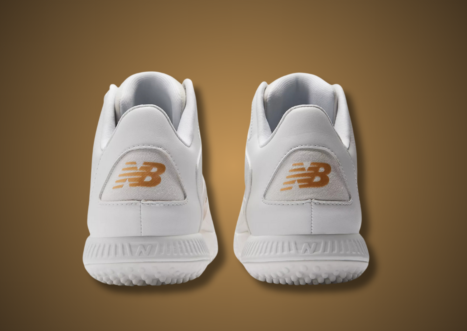 New Balance Ohtani 1 Turf White Gold Heel