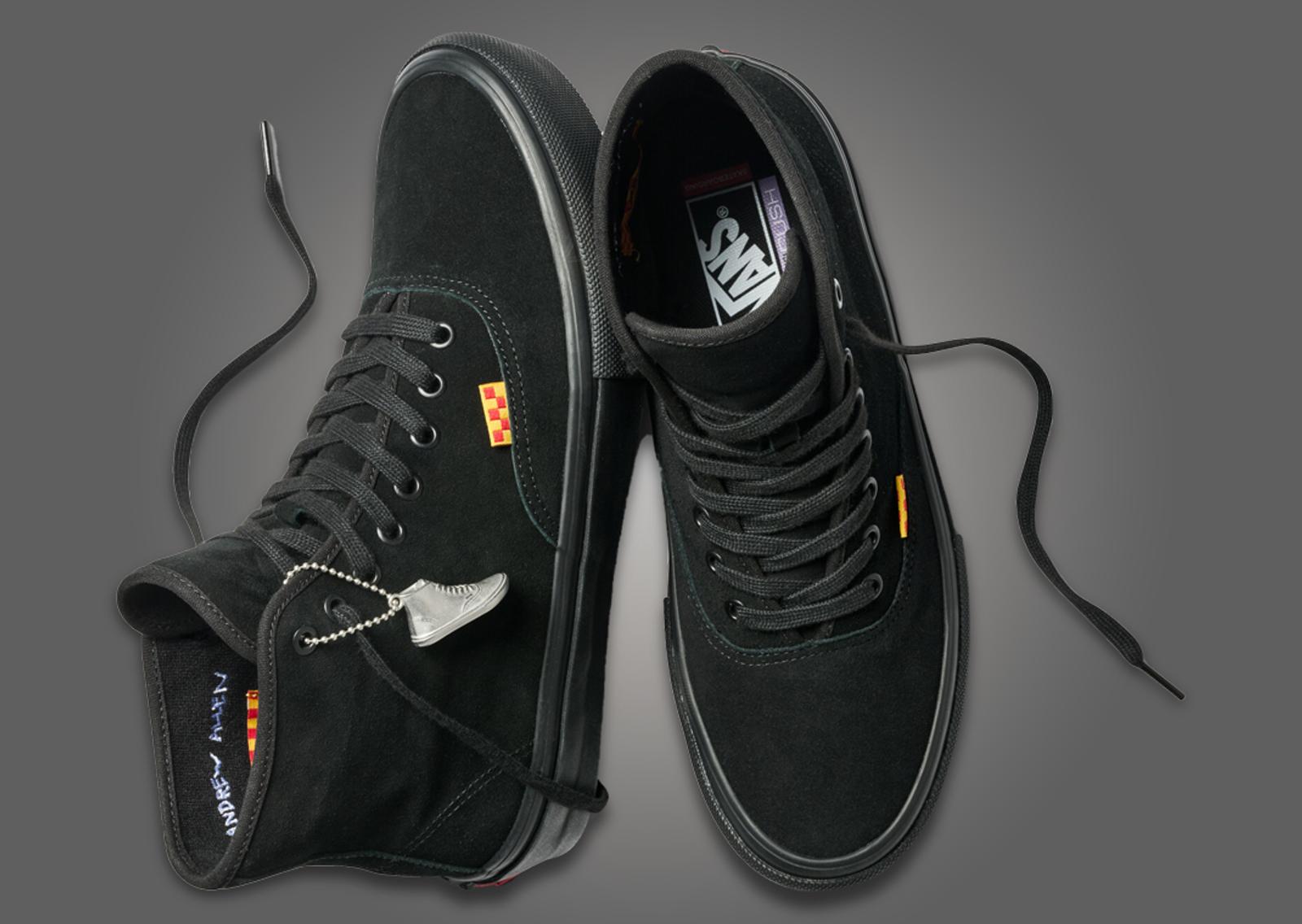 Andrew Allen x Vans Skate Authentic High Black Top