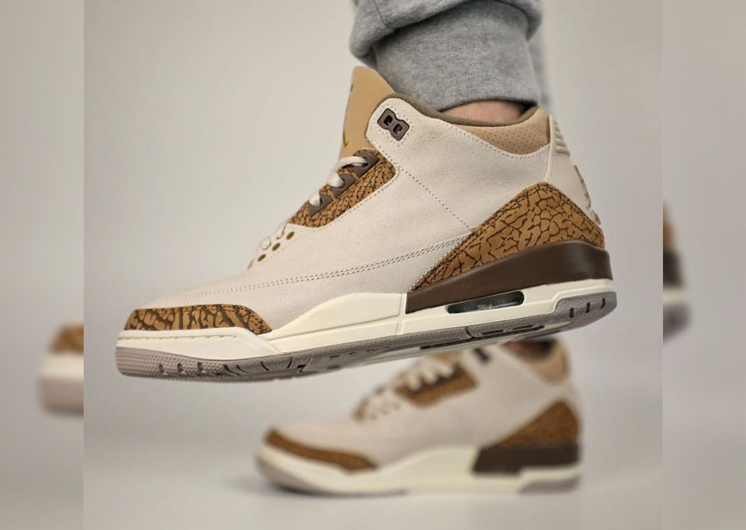 White and hotsell brown jordan 3