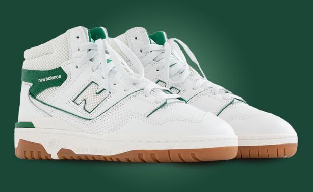 The Aimé Leon Dore x New Balance 650R White Green Gum Releases June 23