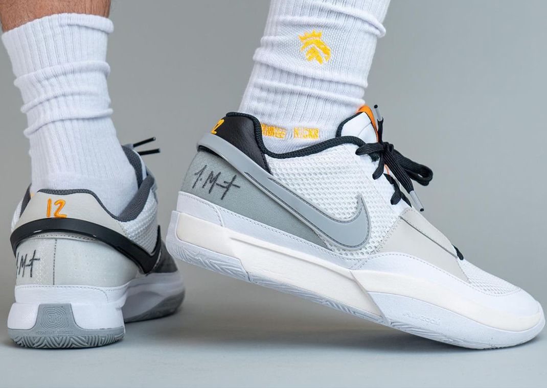 The Nike Ja 1 White Light Smoke Grey Releases August 11