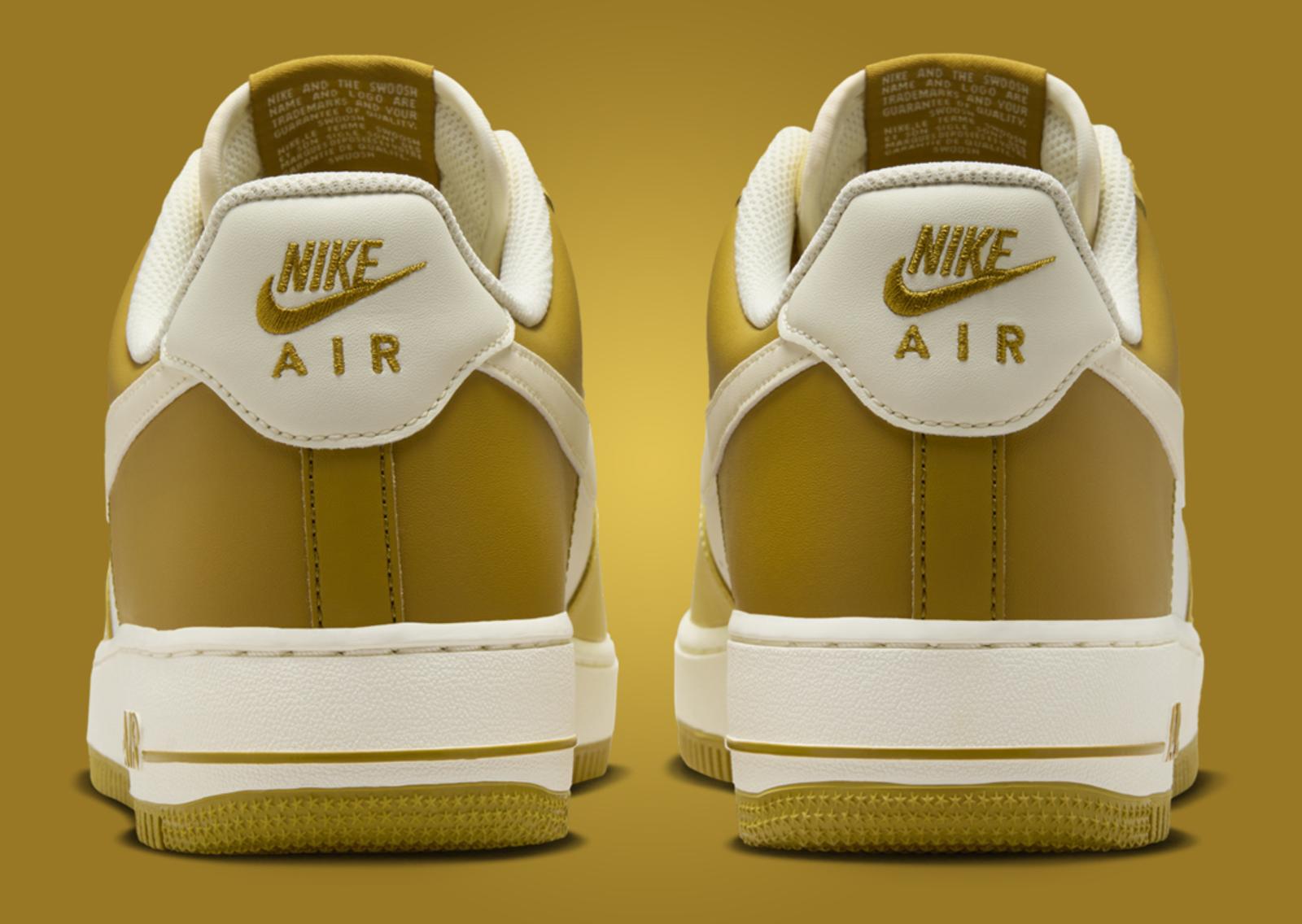 Nike Air Force 1 Low Bronzine Saturn Gold Back