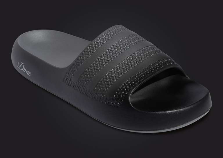 DIME x adidas Ayoon Slide Core Black Angle
