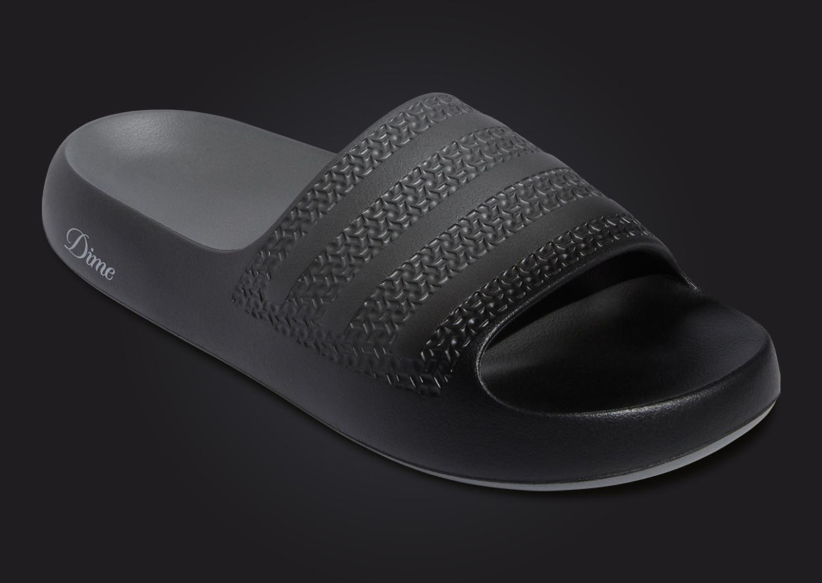 DIME x adidas Ayoon Slide Core Black Angle