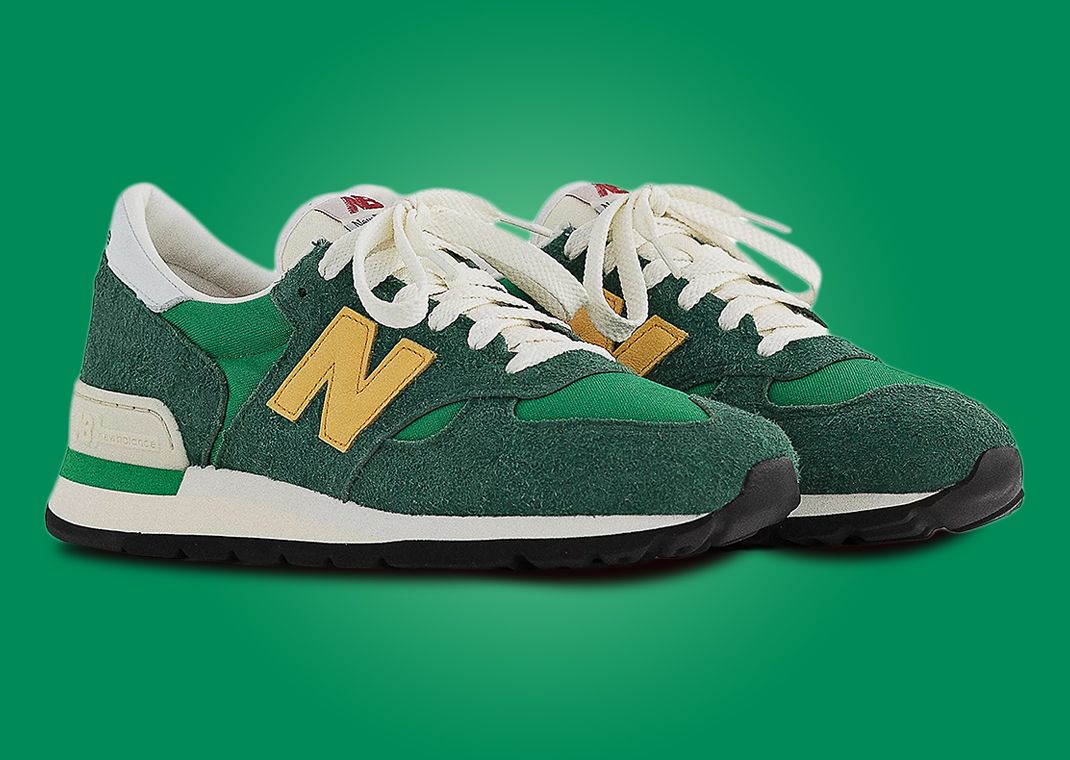 The New Balance 990v1 Made In USA By Teddy Santis Green Yellow