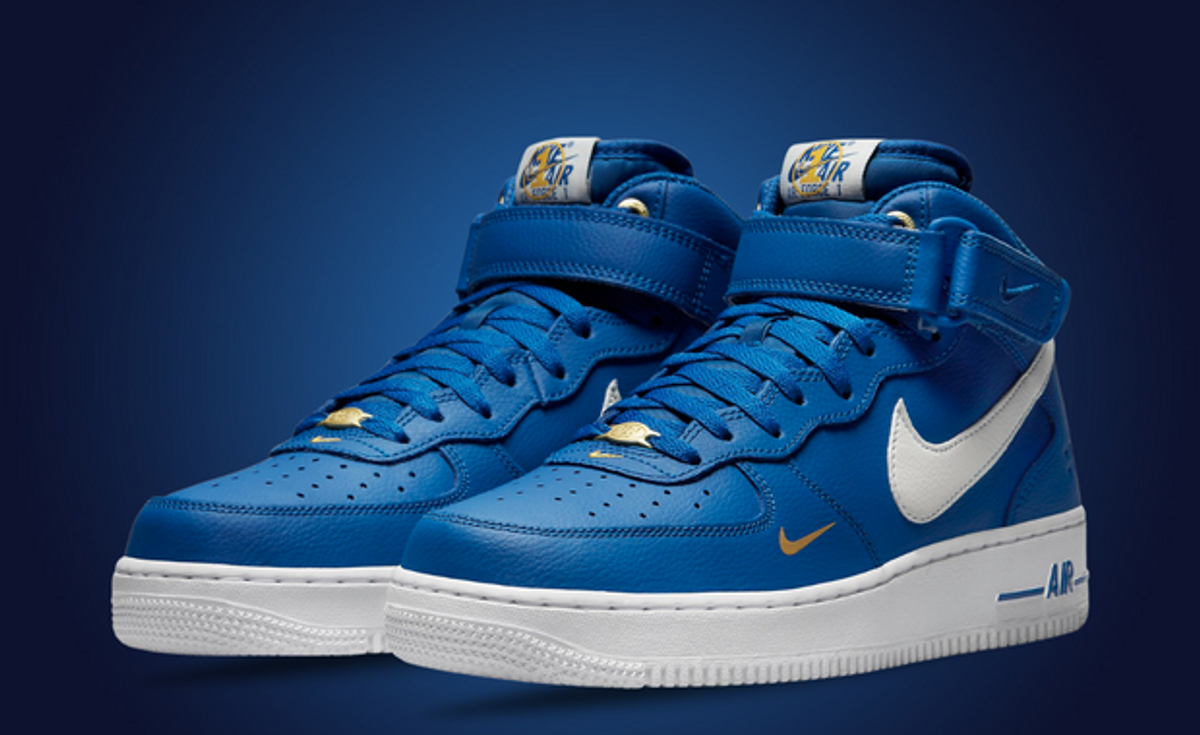 Nike's Air Force 1 Mid 40th Anniversary Blue Jay Was Made For Swoosh Fans