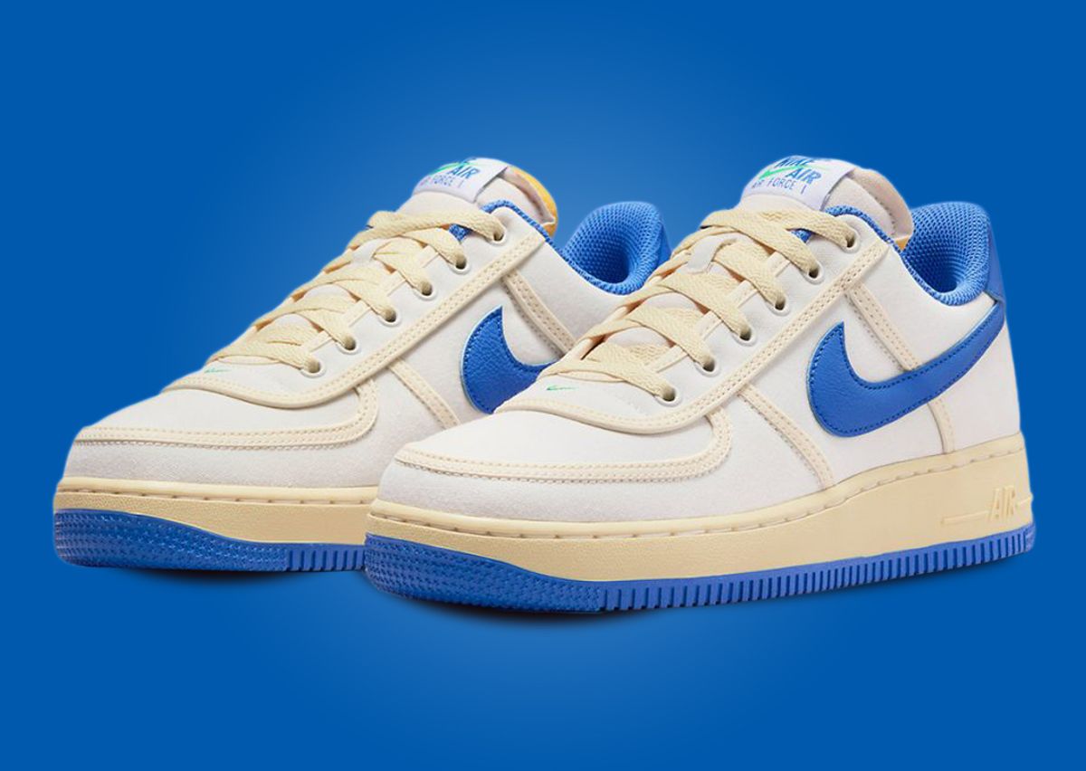 Nike air force 1 low navy yellow sail Clearance