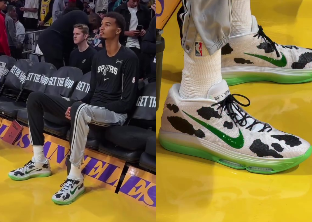 牛 帰ってきた・フライング・ヤロウ Victor Wembanyama's Latest Nike GT Hustle 3 Colorway is an Alien