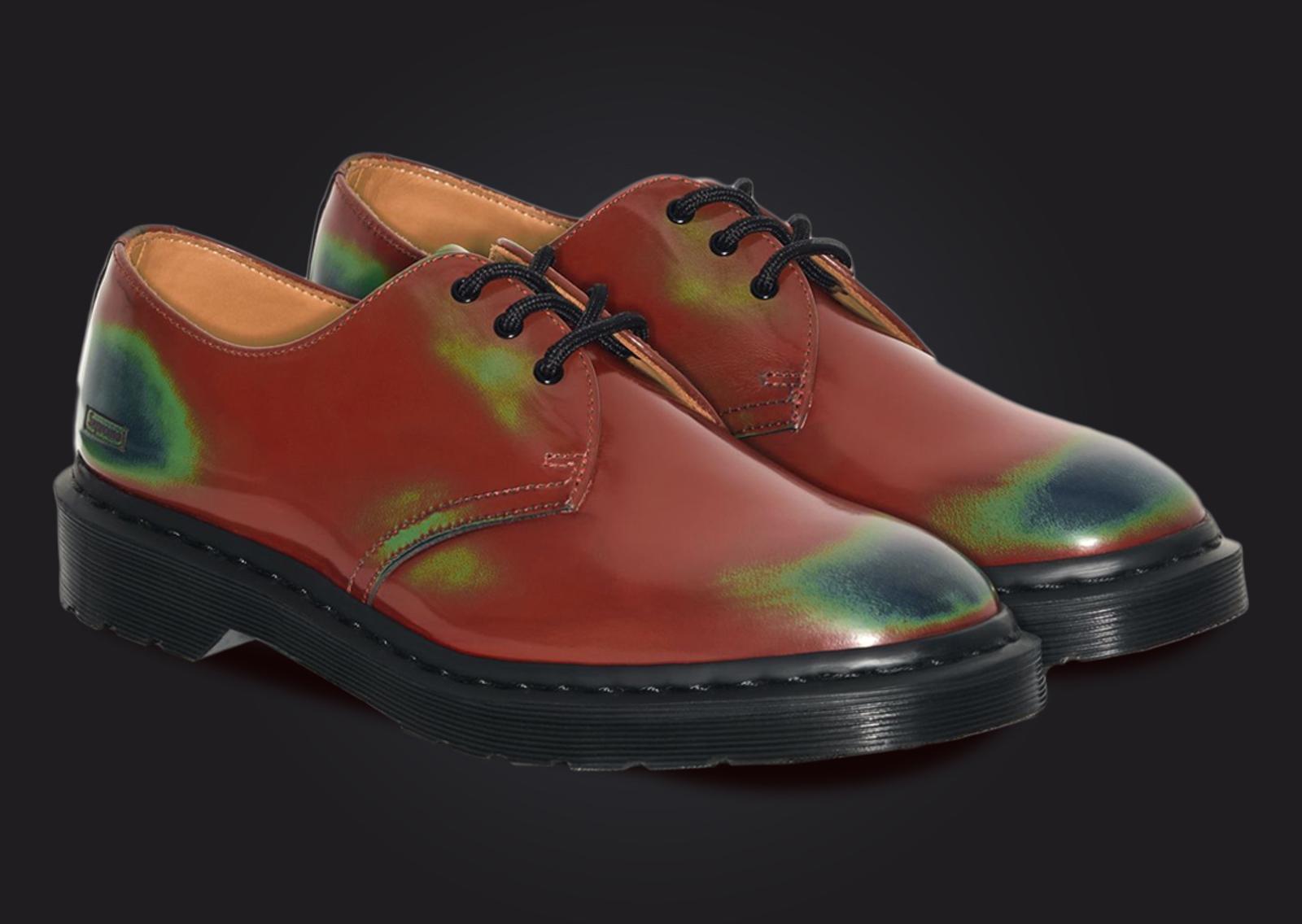 Supreme x Dr. Martens 1461 3-Eye Shoe Wear Away Multi Angle