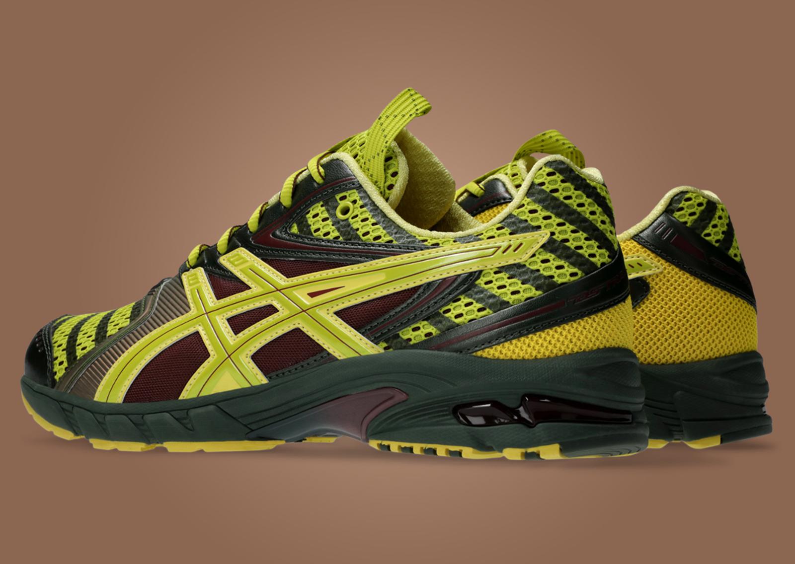 Kiko Kostadinov x Asics UB9-S Gel-DS Trainer 14 Dark Mustard Heel Angle