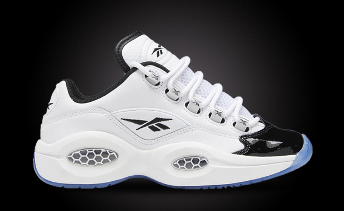 This Kids Reebok Question Low Gets A Patent Toe Makeover