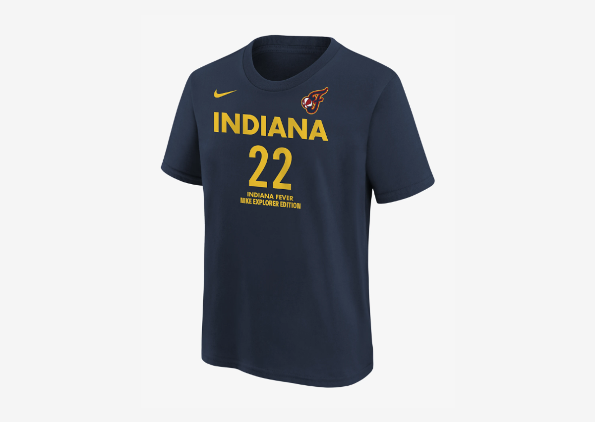 Caitlin Clark Indiana Fever Big Kids' Nike WNBA T-Shirt Blue