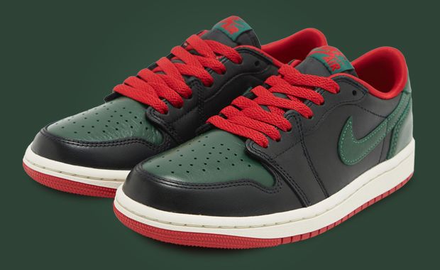 The Air Jordan 1 Retro Low OG Black Gorge Green Releases June 2024