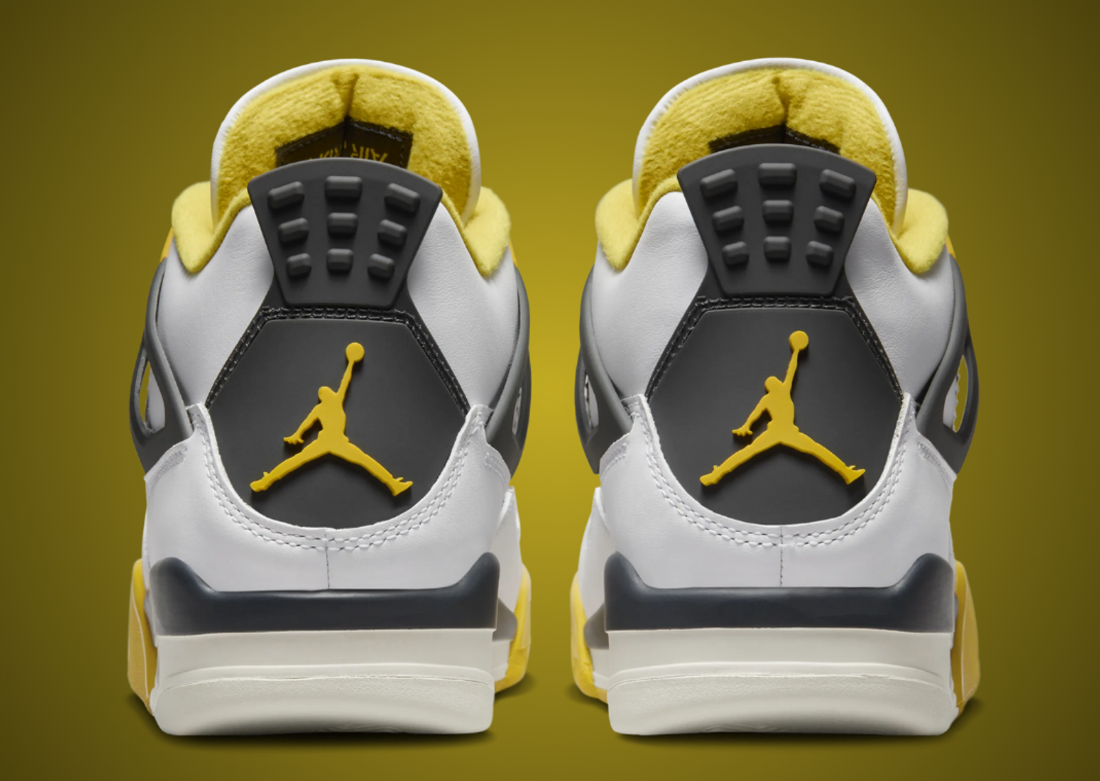 Air Jordan 4 Retro White Vivid Sulfur (W) Heel