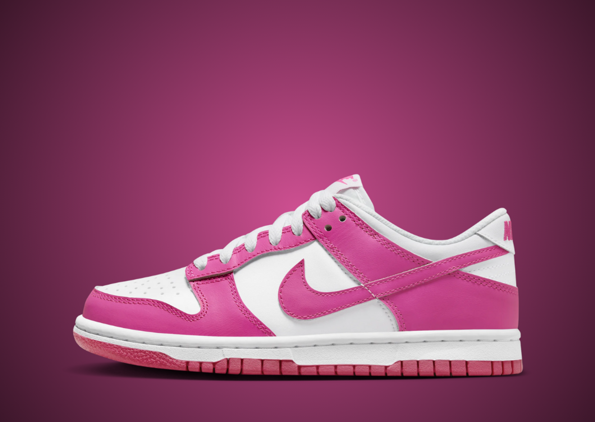 Nike Dunk Low Laser Fuchsia (GS) Lateral