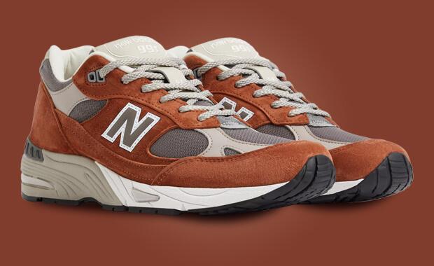 The New Balance 991 Made in UK Sequoia Falcon Releases August 8