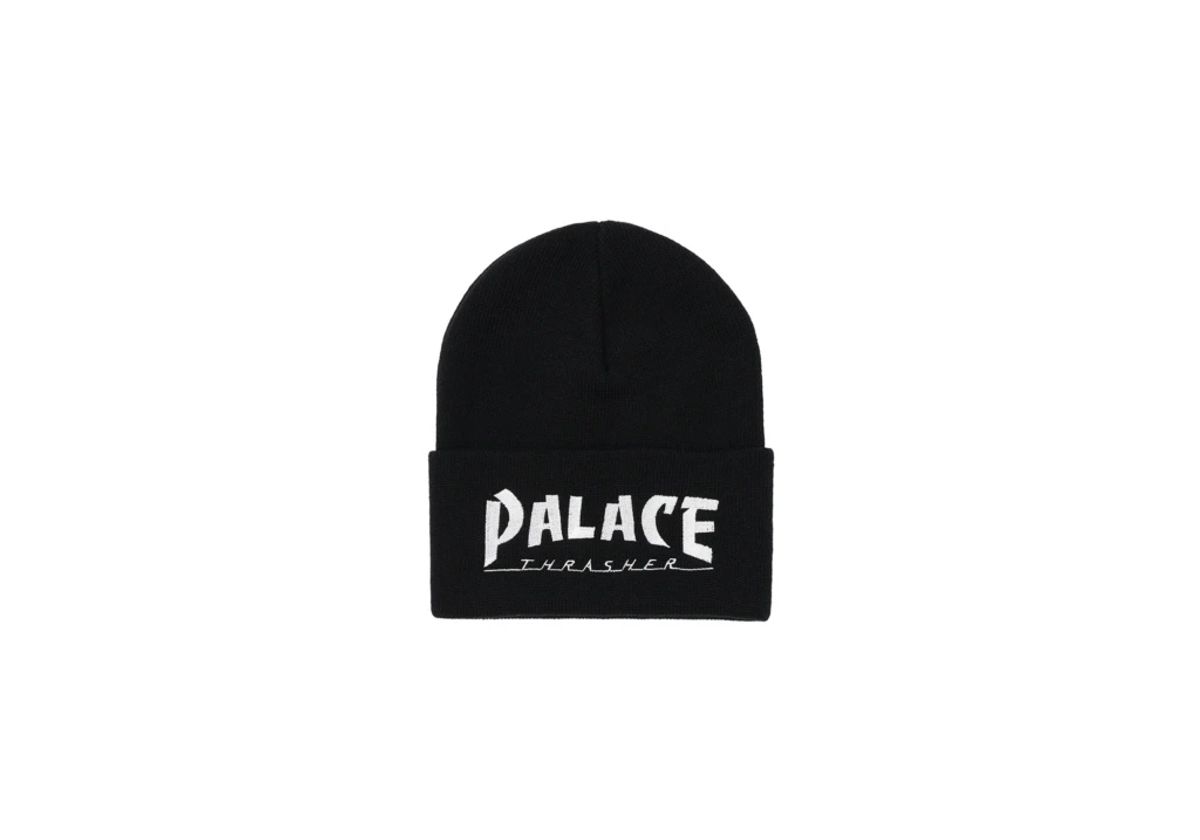 Palace Thrasher SS24 Knit Hat in Black