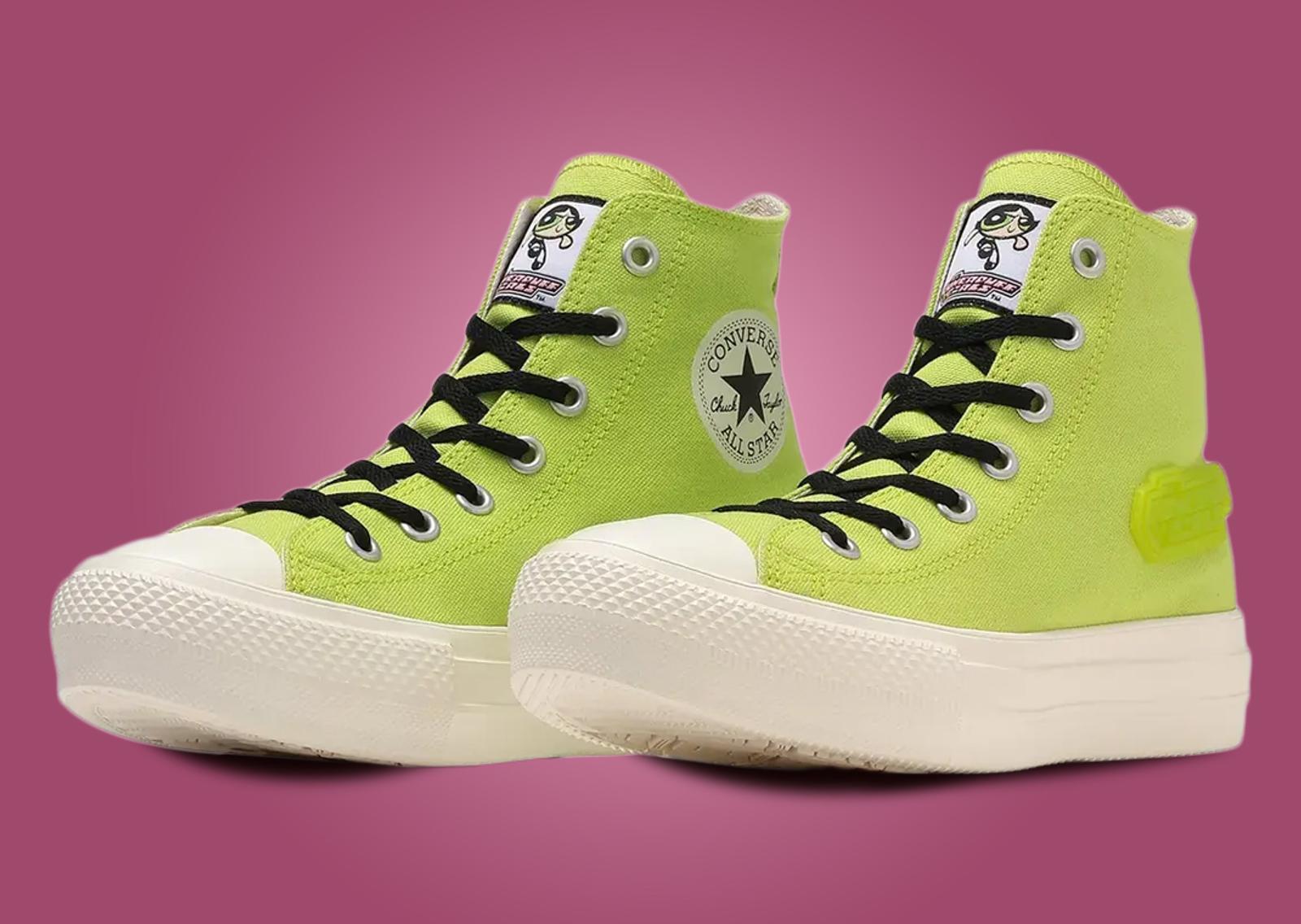 The Powerpuff Girls x Converse All-Star Light PLTS Hi Buttercup (GS) Angle