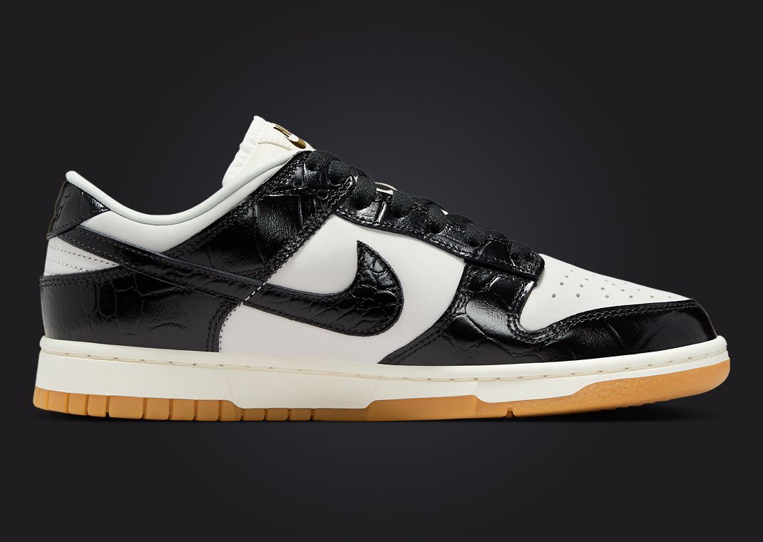 The Nike Dunk Low 'Black Croc' is essentially a super luxe 'Panda
