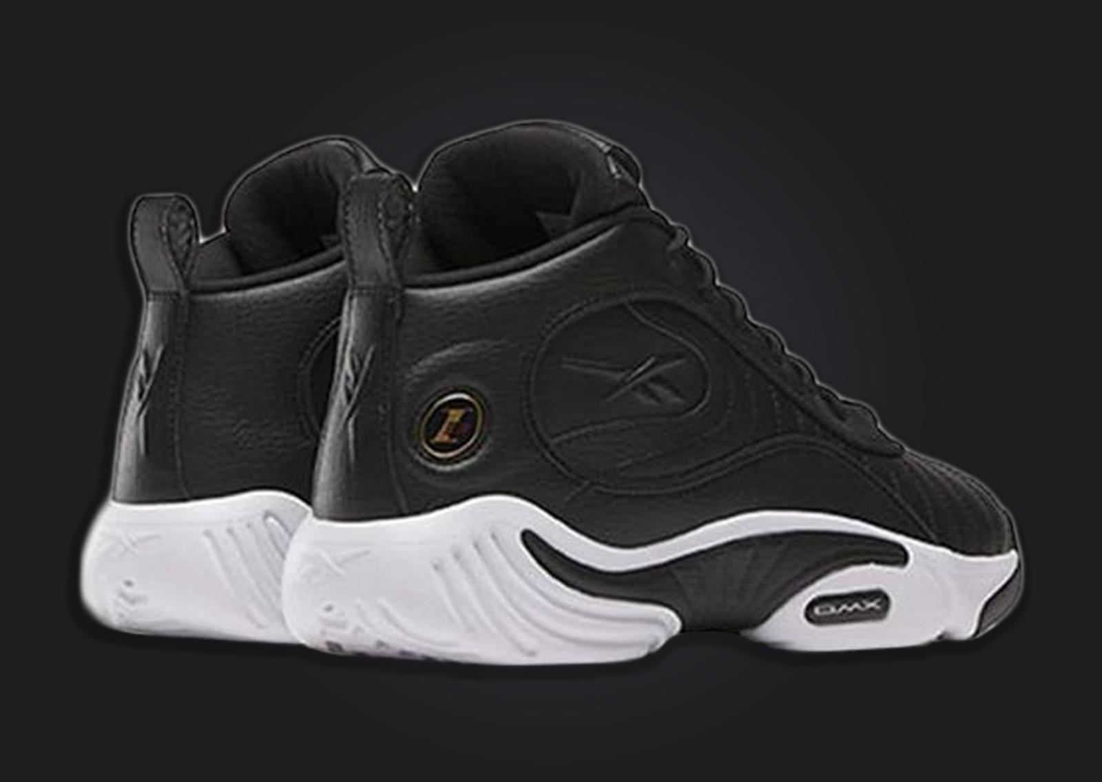 Reebok Answer 3 Black White Heel