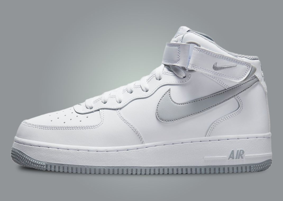 Nike air force 1 mid '07 wolf clearance grey/white