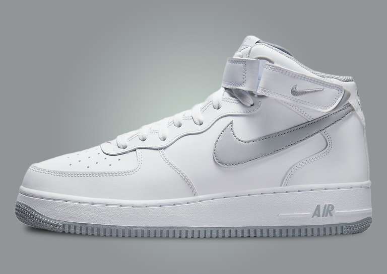 Wolf Grey Hues Contrast This Nike Air Force 1 Mid
