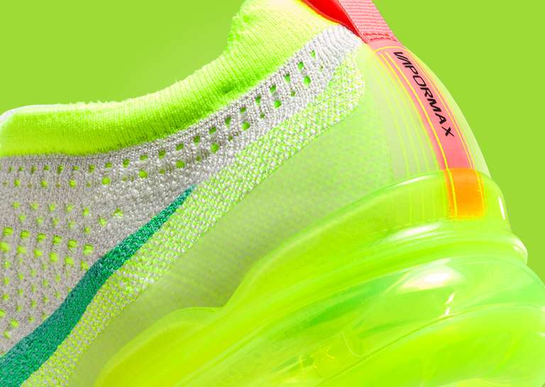 The Nike Air VaporMax 2023 Flyknit Vast Grey Volt Releases February 2024