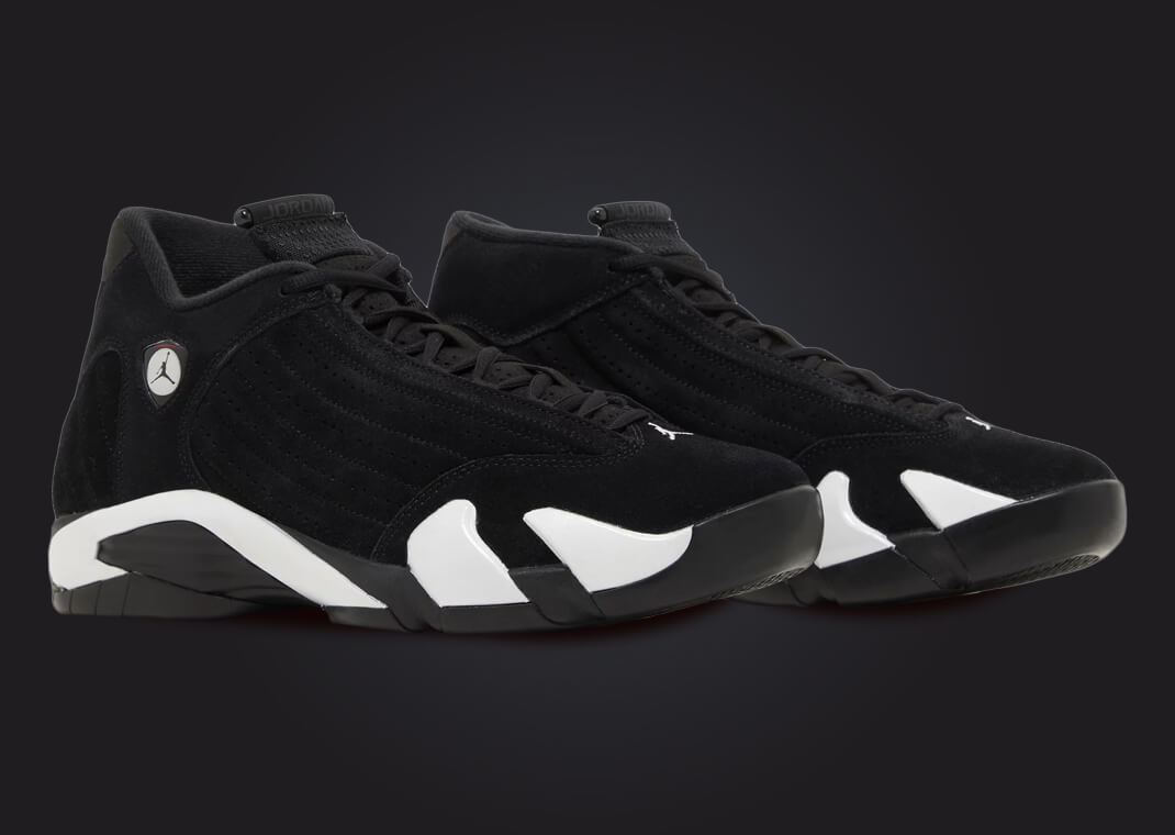 Jordan 14s hotsell black and white