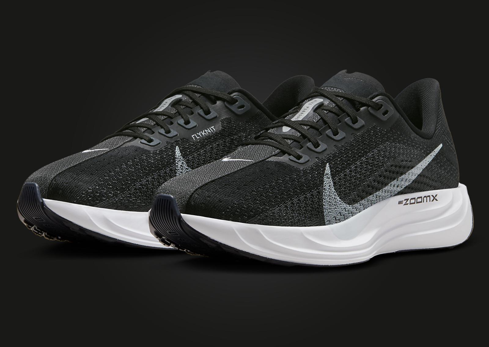 Nike Pegasus Plus Black Pure Platinum Angle